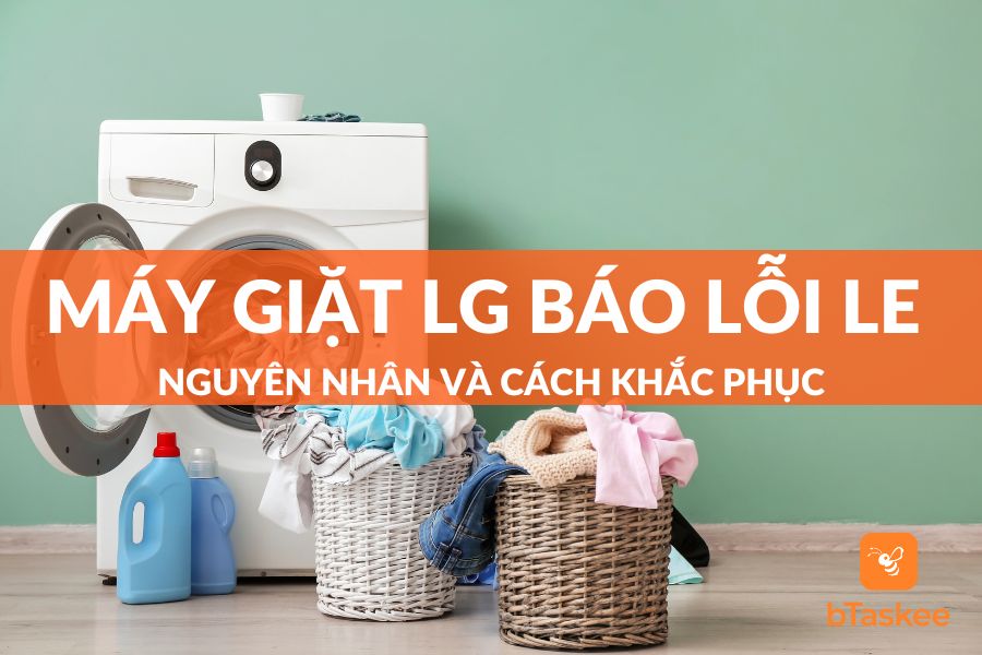 Máy giặt LG báo lỗi LE (lỗi động cơ)