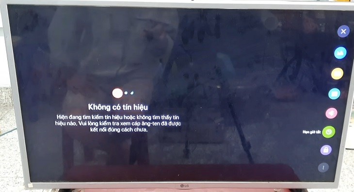 Tivi LG bị đen màn hình nhưng đèn nguồn vẫn sáng