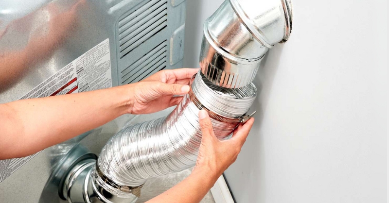 Vệ sinh ống thông hơi của máy sấy LG